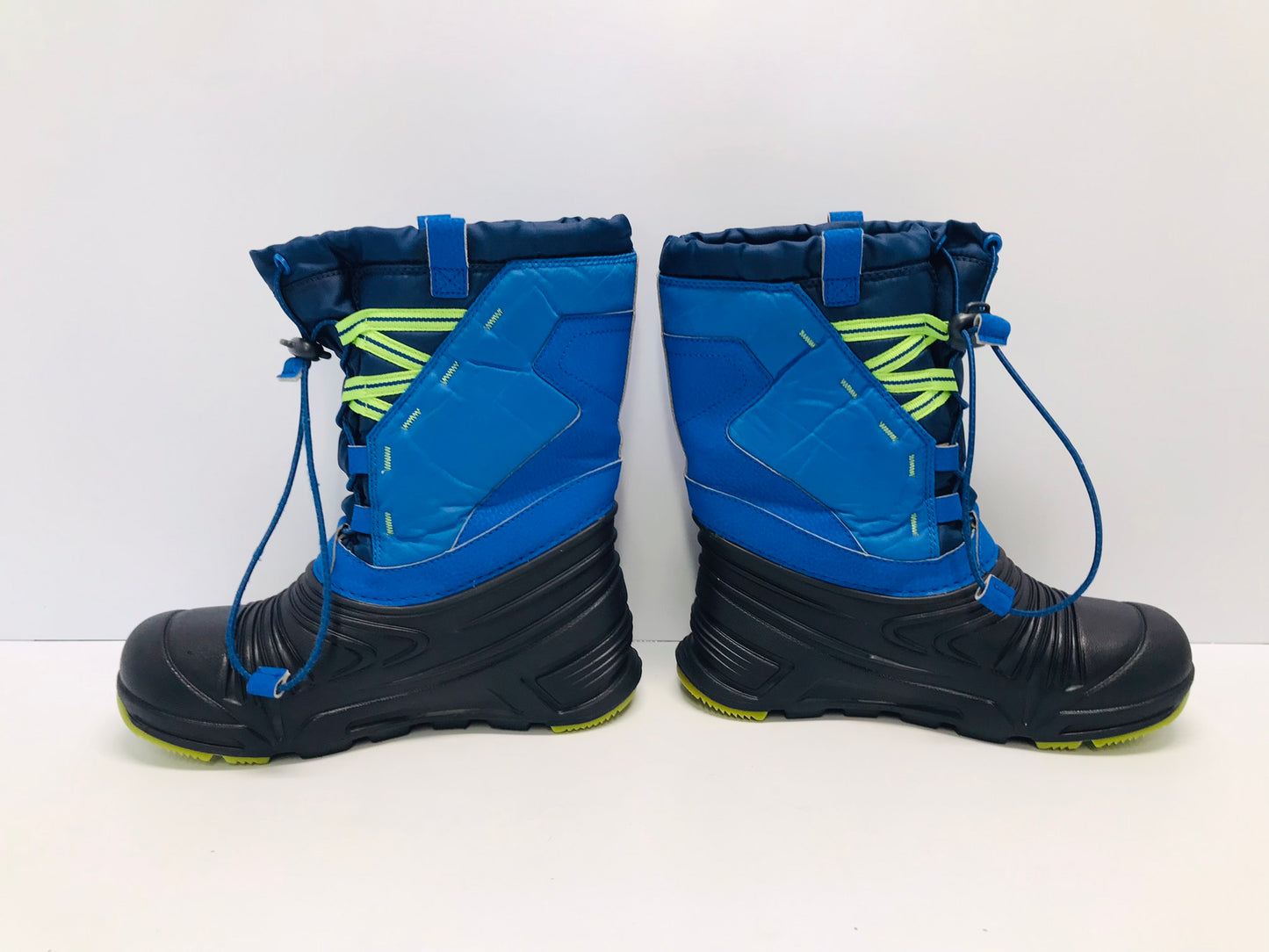 Winter Boots Child Size 4 Merrell Waterproof Rubber Soles Black Blue Minor Wear
