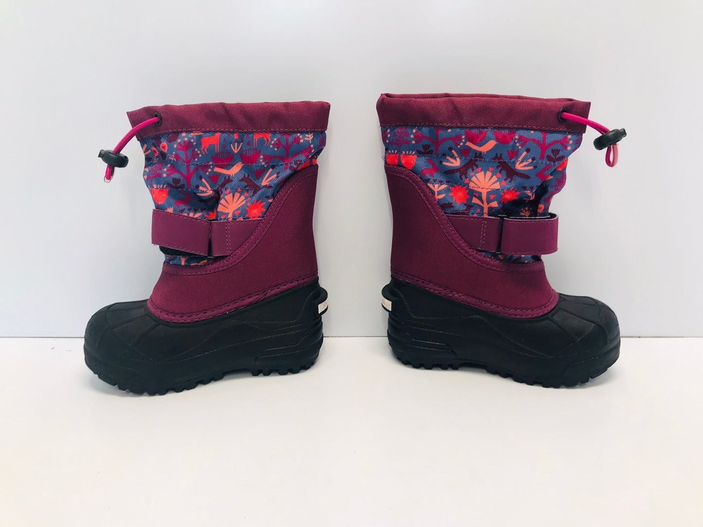Winter Boots Child Size 9 Toddler Columbia Purple Blue With Liner New