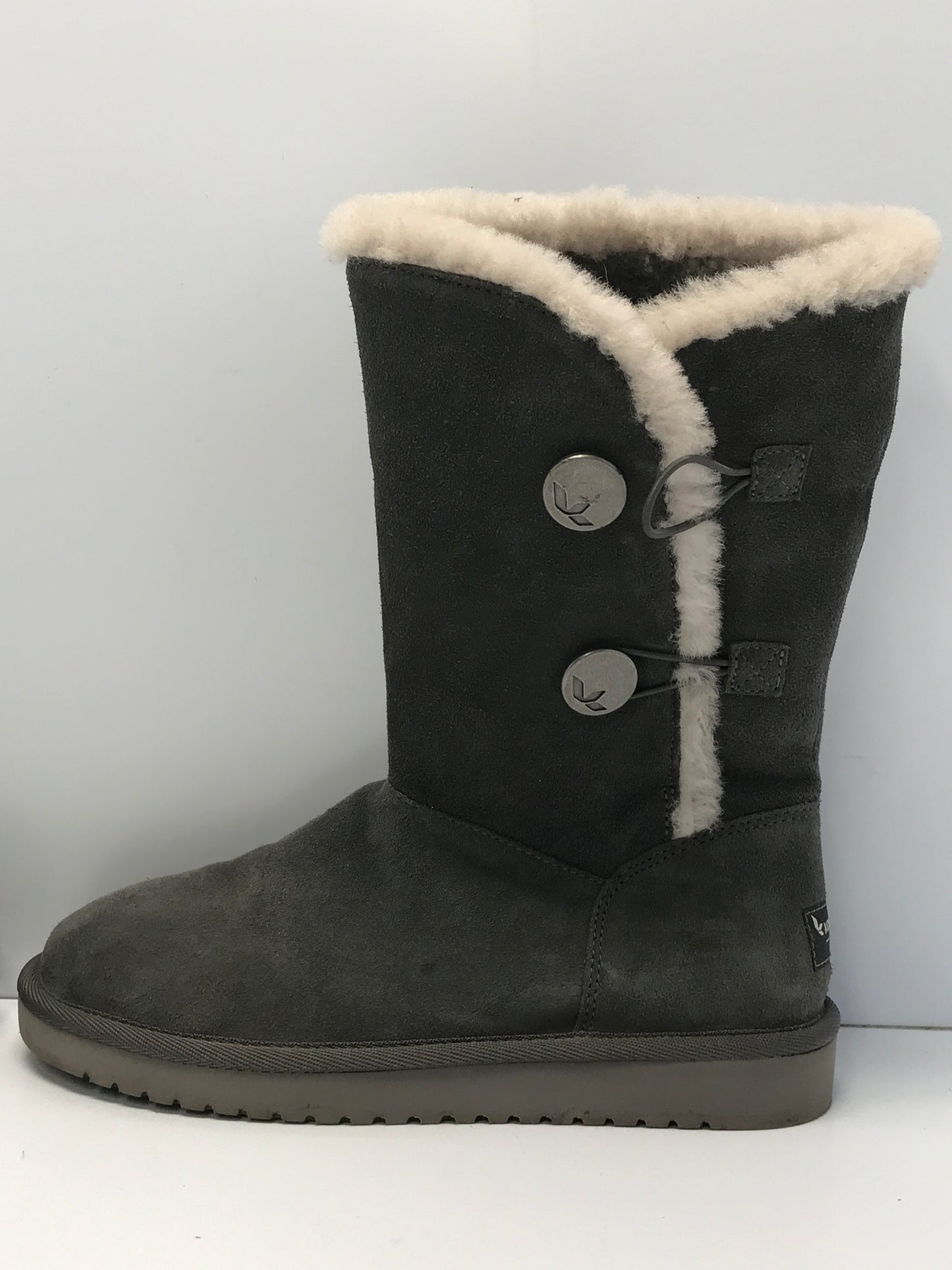 Winter Boots Ladies Women's Size 9 Koolaburra By UGG Suade Leather Grey New