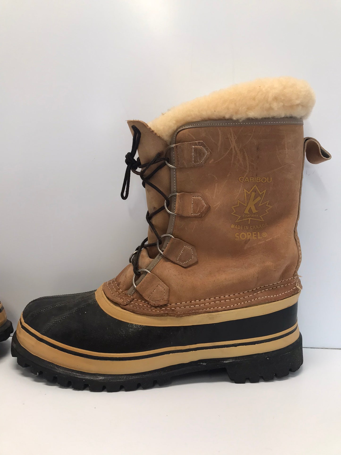 Winter Boots Men's Size 9 Sorel With Liner Leather
