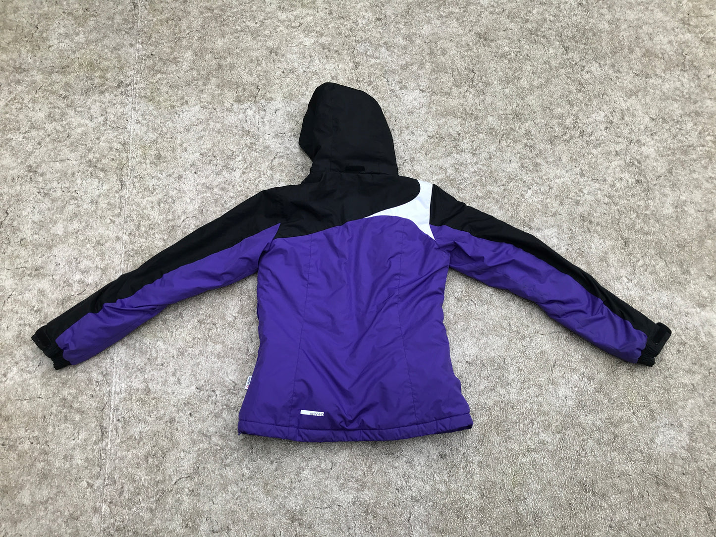 Winter Coat Ladies Size XS Etirel Purple Black Snow Belt Snowboarding