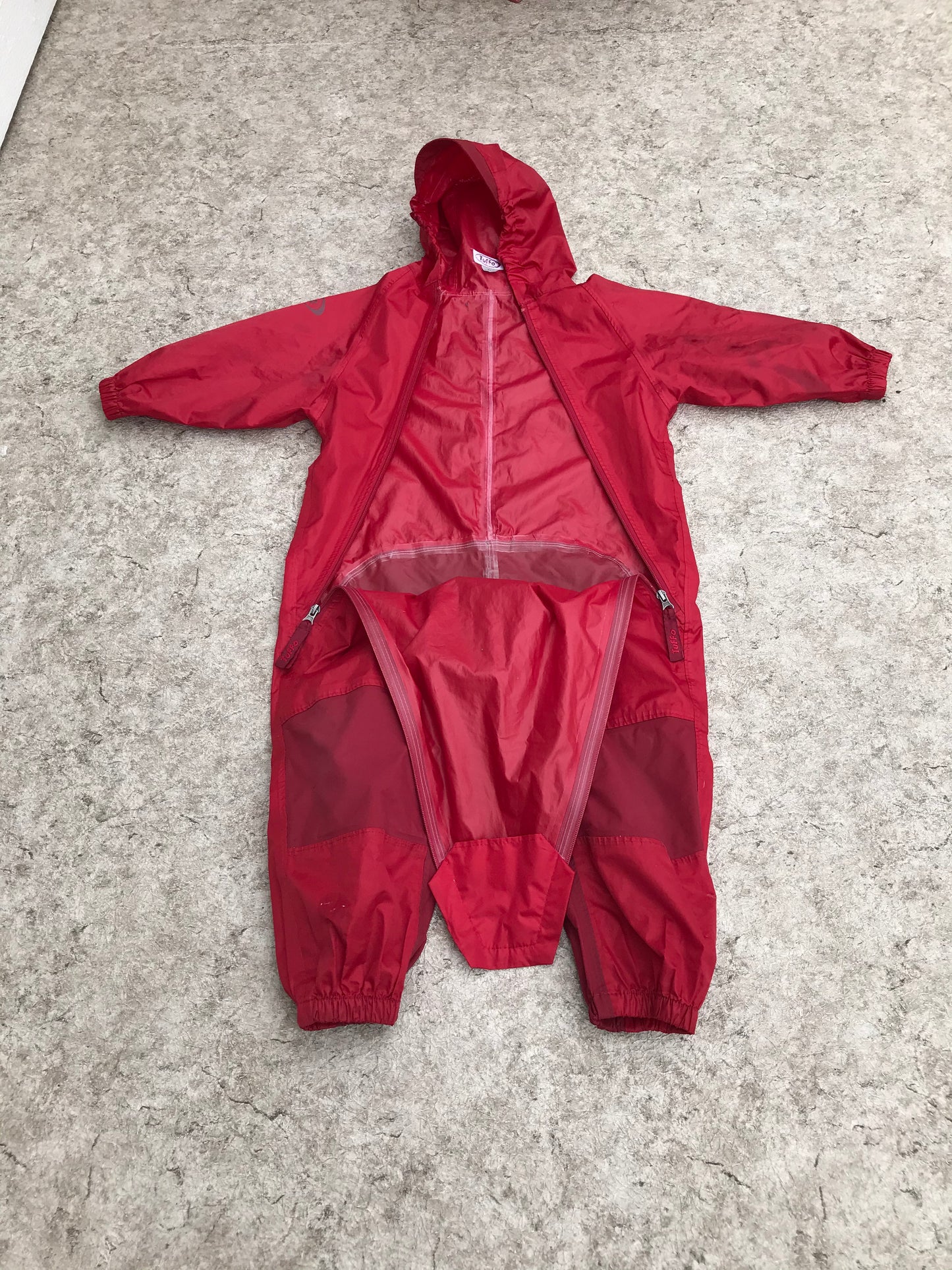 Rain Suit Child Size 4 Muddy Buddy Tuffo Pants Coat Red