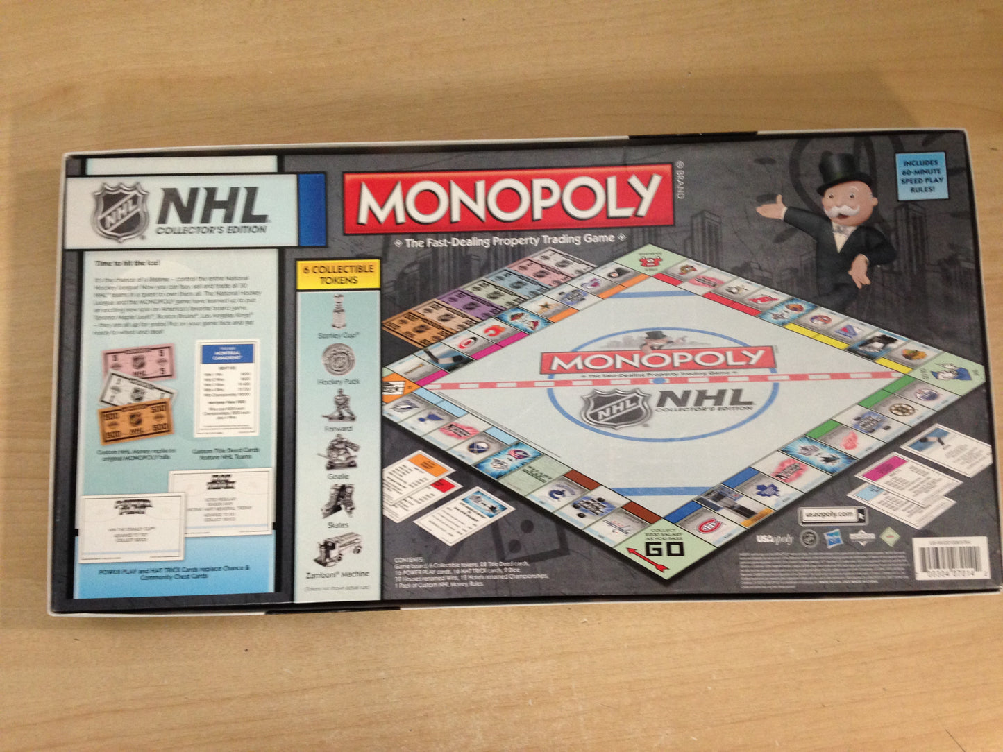 Y Game Monopoly NHL Includes All 30 NHL Teams Complete As New