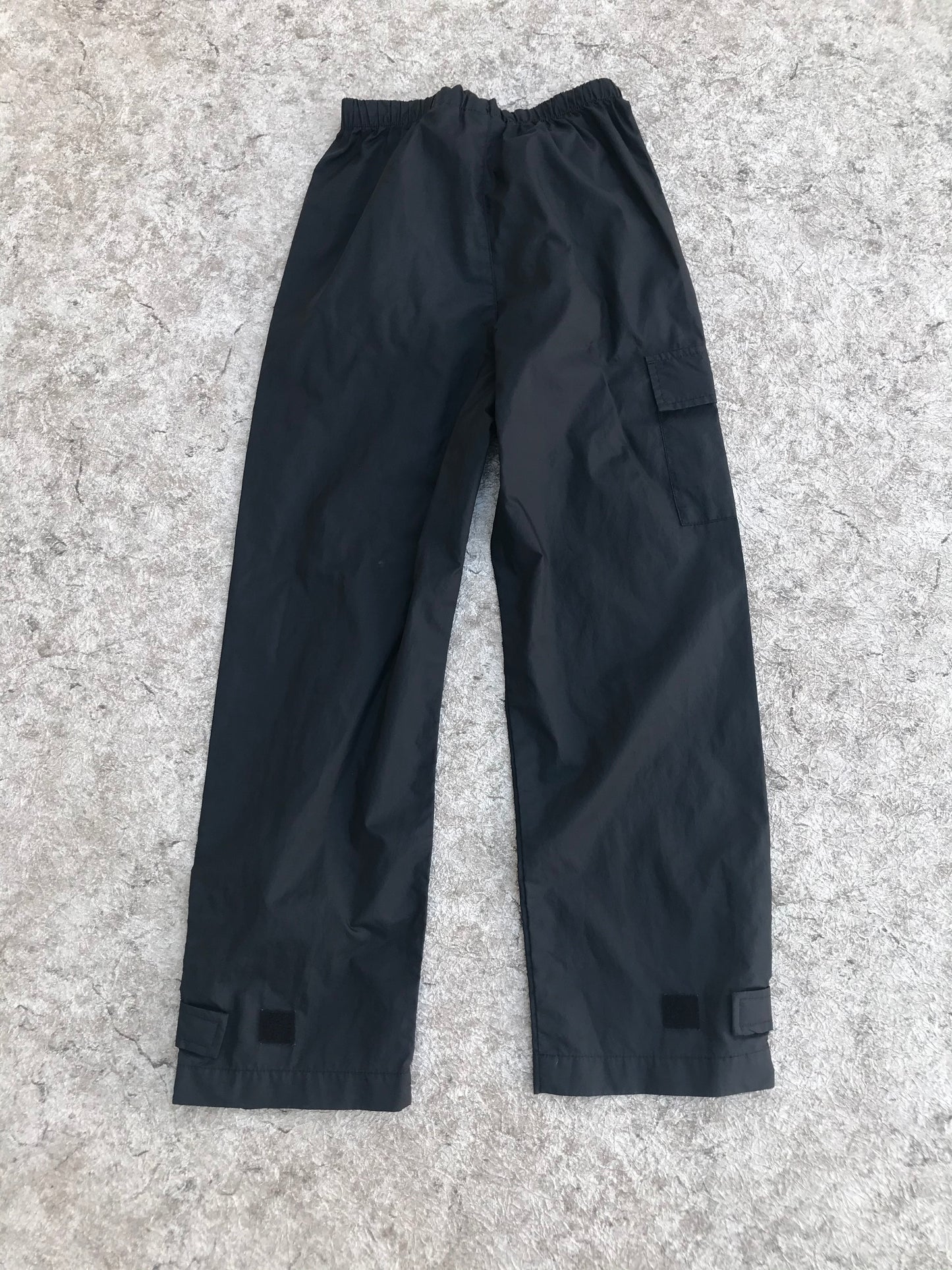 Rain Pants Child Size 8 Columbia Black Excellent