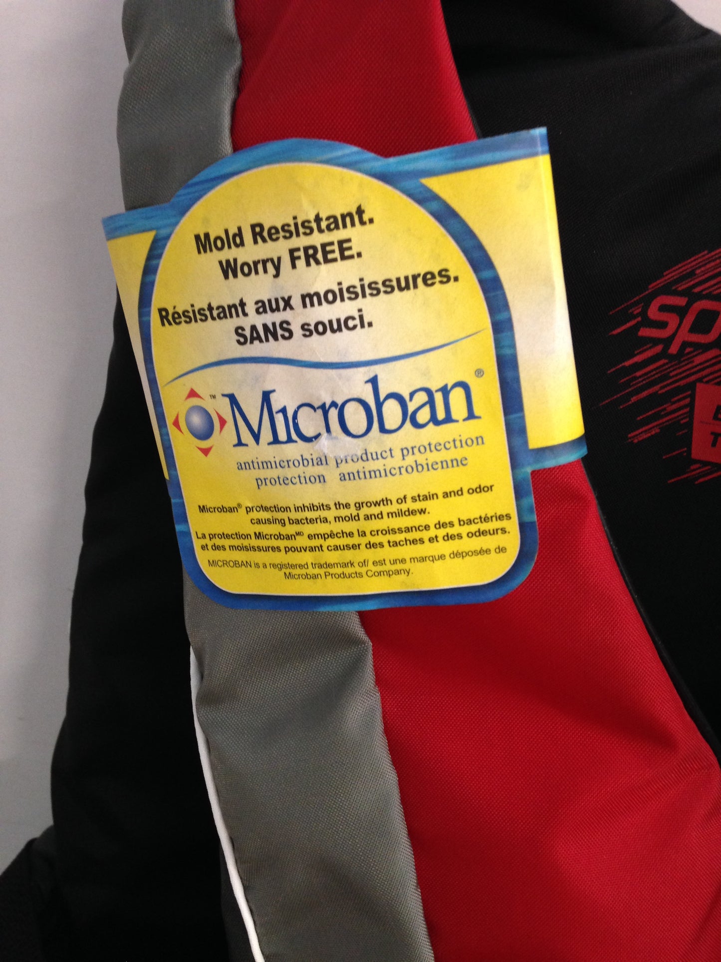 Life Jacket Adult Size X Large Speedo 4 Buckle Water Sports Microban NEW Red Grey Black