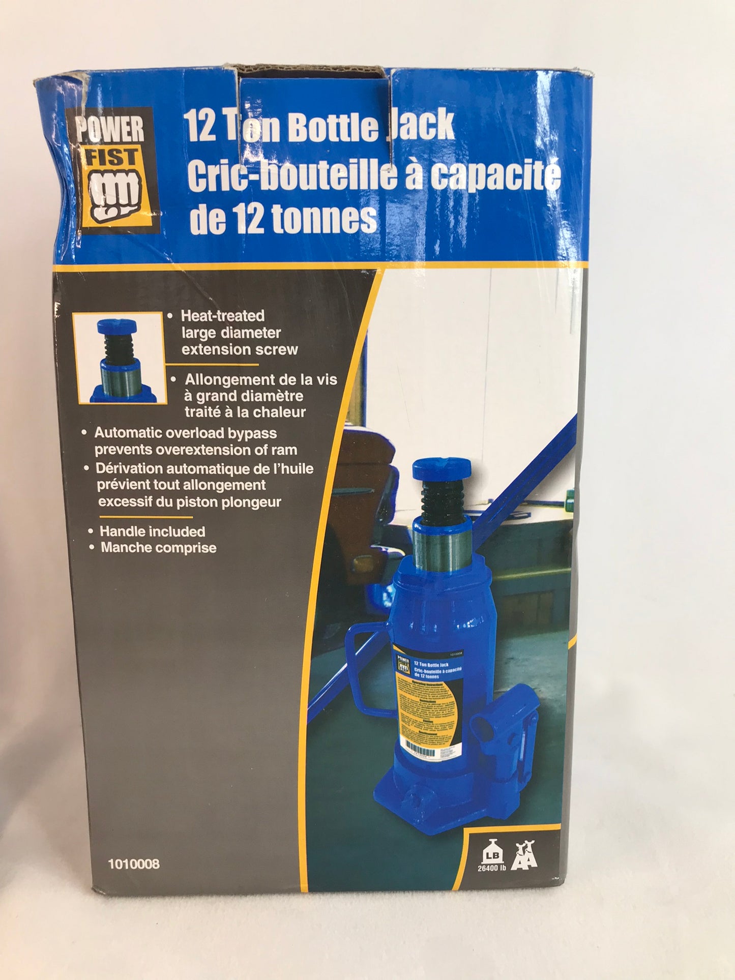 12 Ton Hydraulic Bottle Jack New In Box Unused