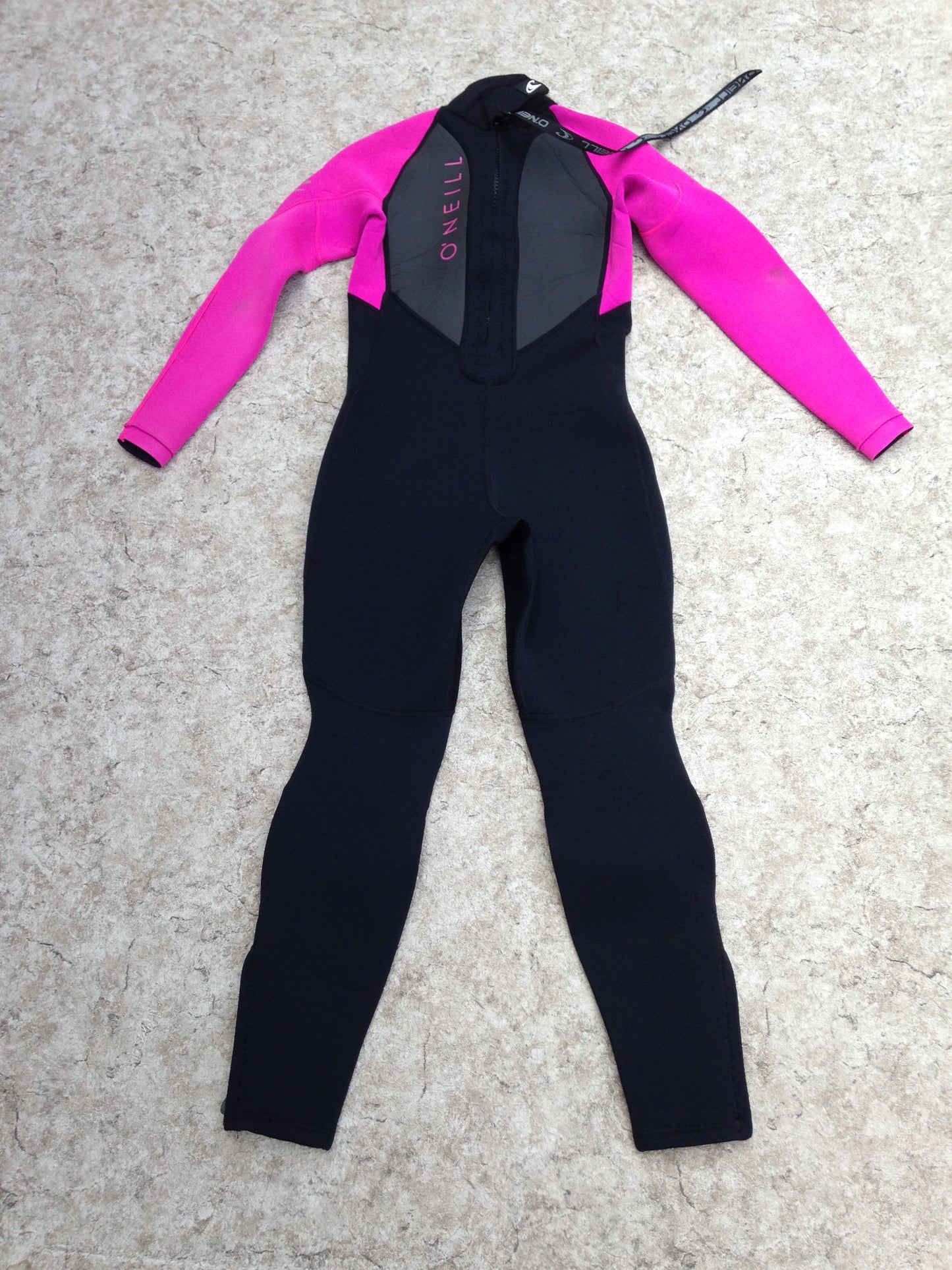 Wetsuit Child Size 14 Full 2-3 mm Neoprene Oneill Pink Black Minor Marks