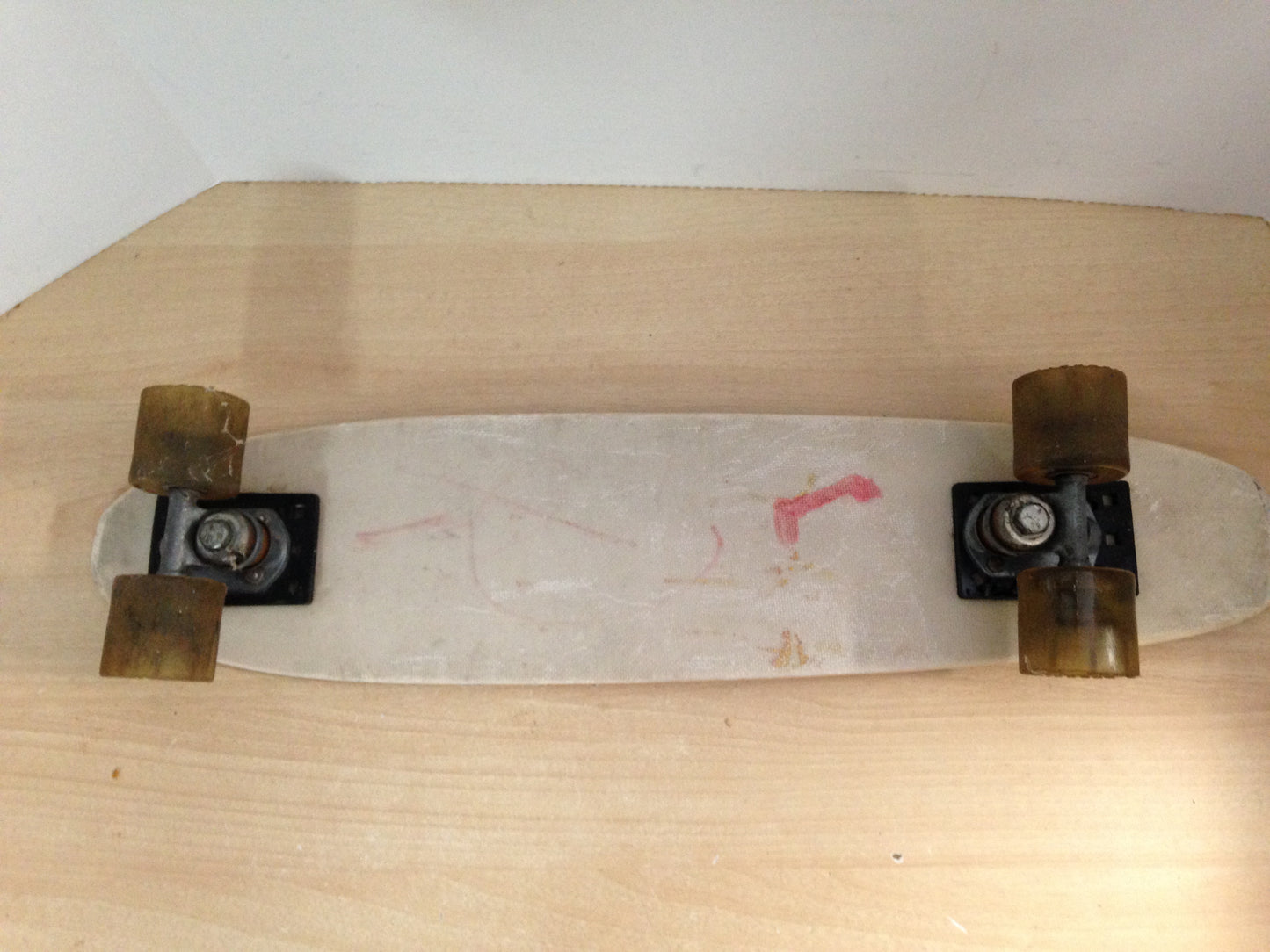 1970's Vintage Surfer Magazine Promotional Fiberglass SkateBoard RARE Some Wear due to age.