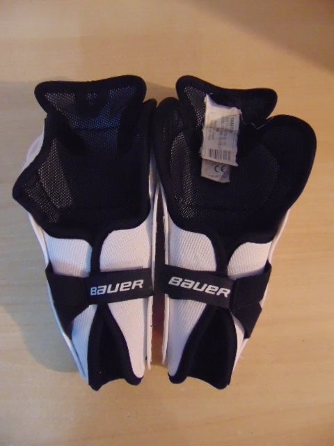 Hockey Shin Pads Child Size 8 inch Bauer Black White Age 3-5