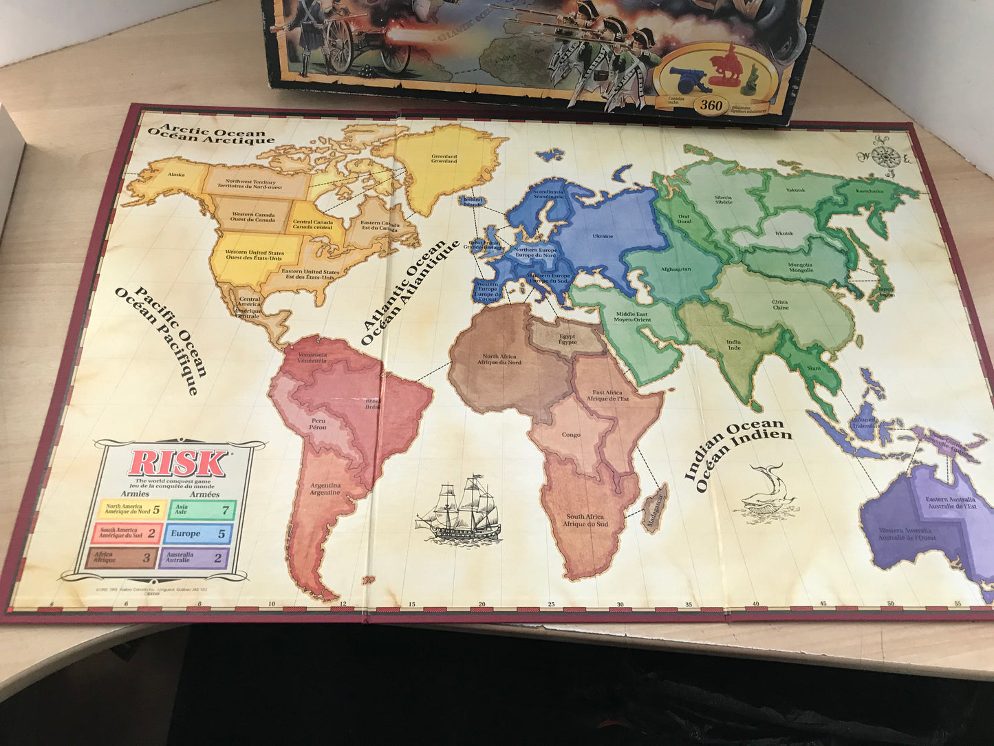 Game Risk The World Conquest Vintage 1993 Excellent Condition Complete RARE