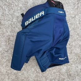 Hockey Pants Child Size Junior Small Age 6-8 Bauer Denim Blue New Demo Model