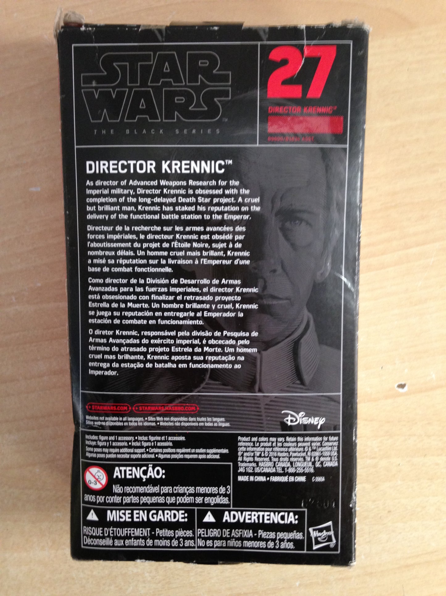 Action Figures NEW Star Wars Director Krennic Damaged Box