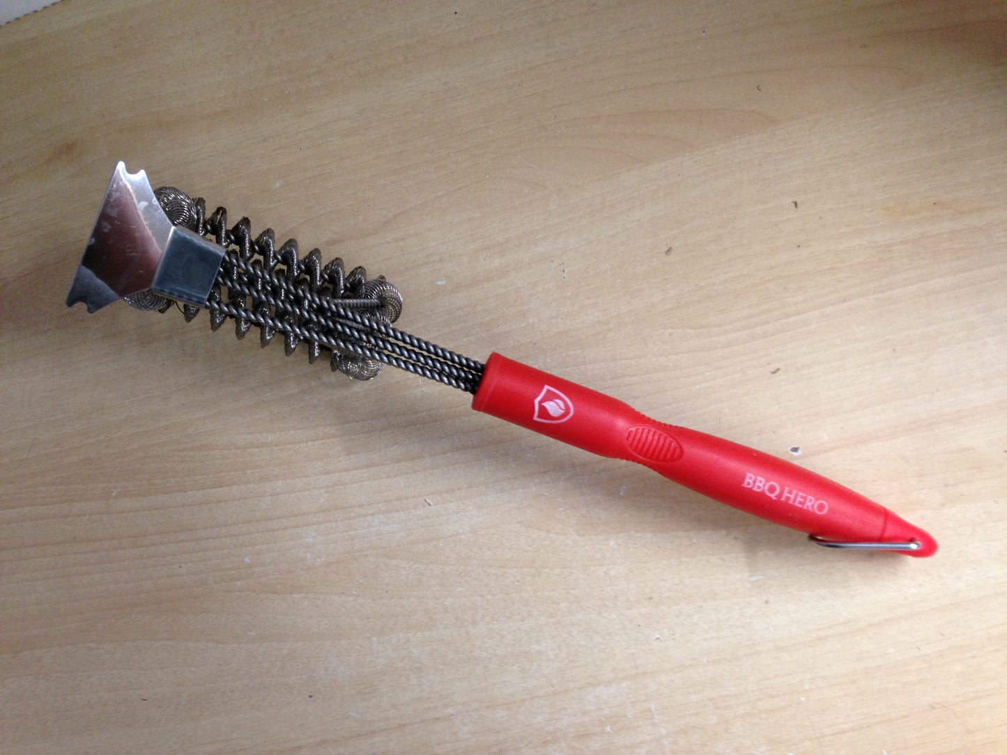 Outdoor Patio Camping Barbeque Hero Brush Stainless No Threads Come Off As New