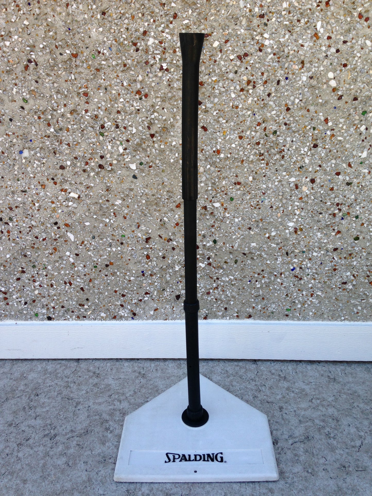 Baseball T Ball Batting Stand Child Adjustable Age 5-10 Plastic Base Rubber Stand