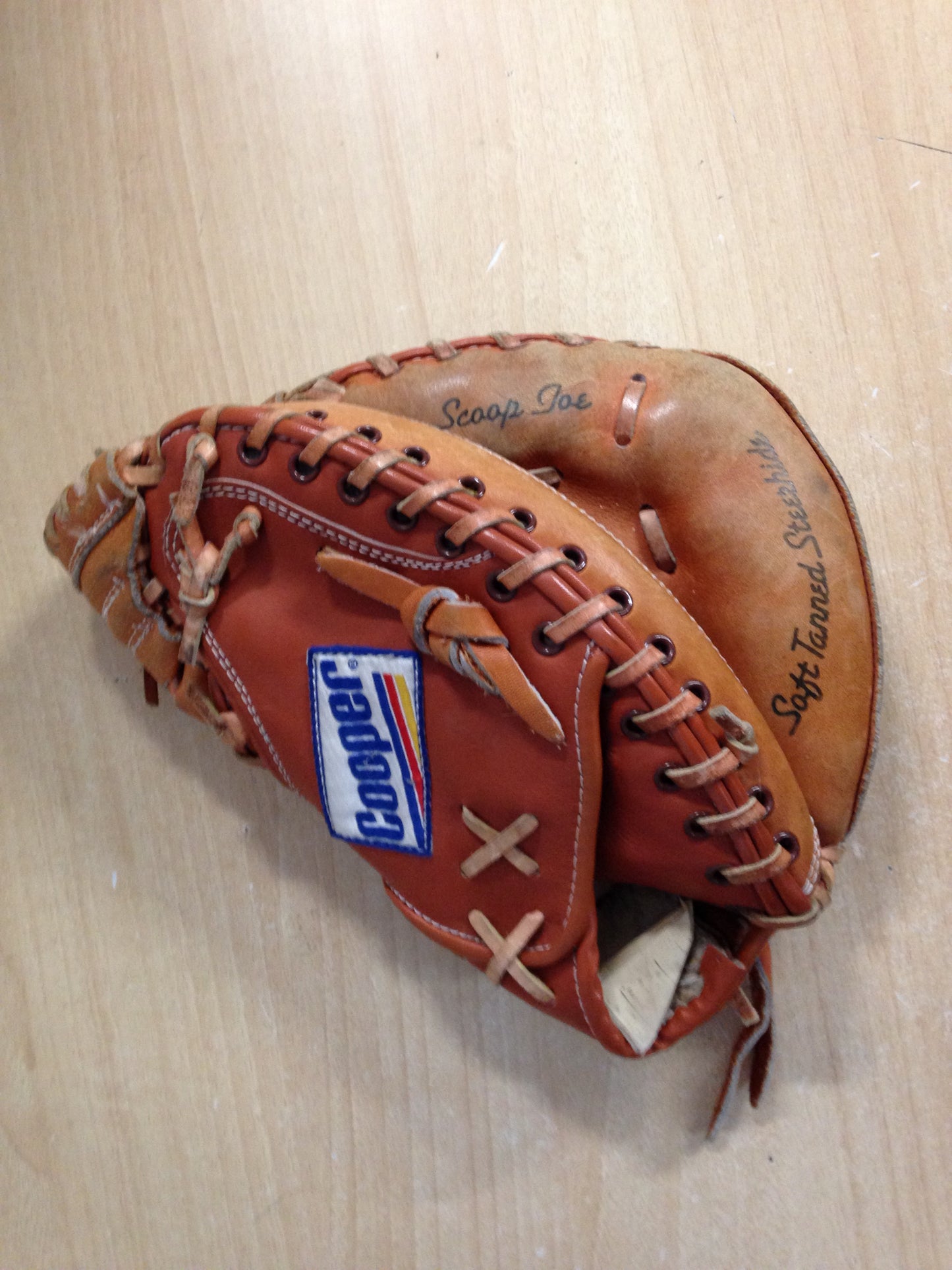 Baseball Glove Child Size 32 inch Youth Back Catchers Soft Leather Fits On Left Hand