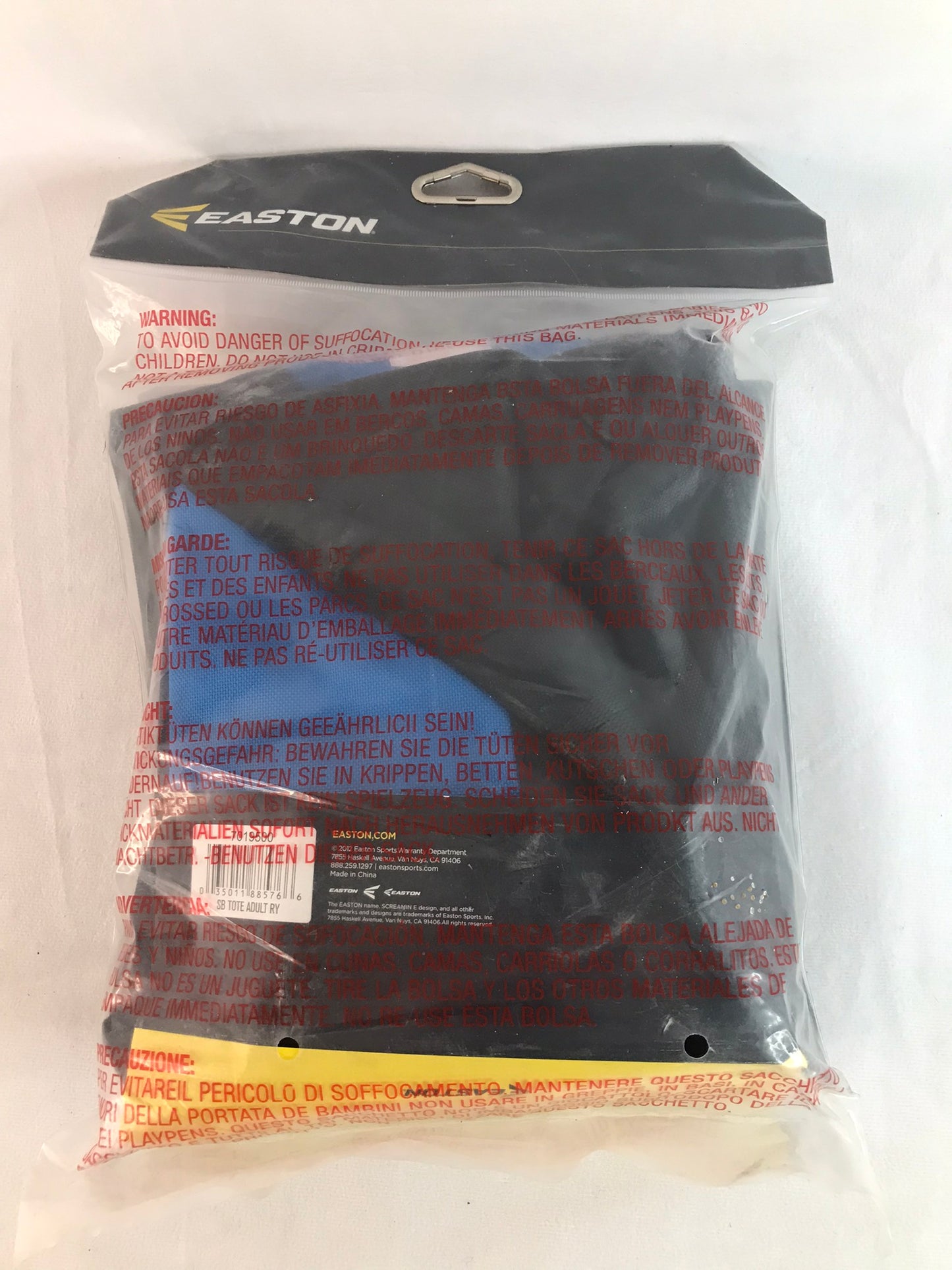 Baseball Bag Adult Size Easton Bag Speed Brigade Holds 2 Bats and Helmet NEW SEALED IN BAG Blue Black