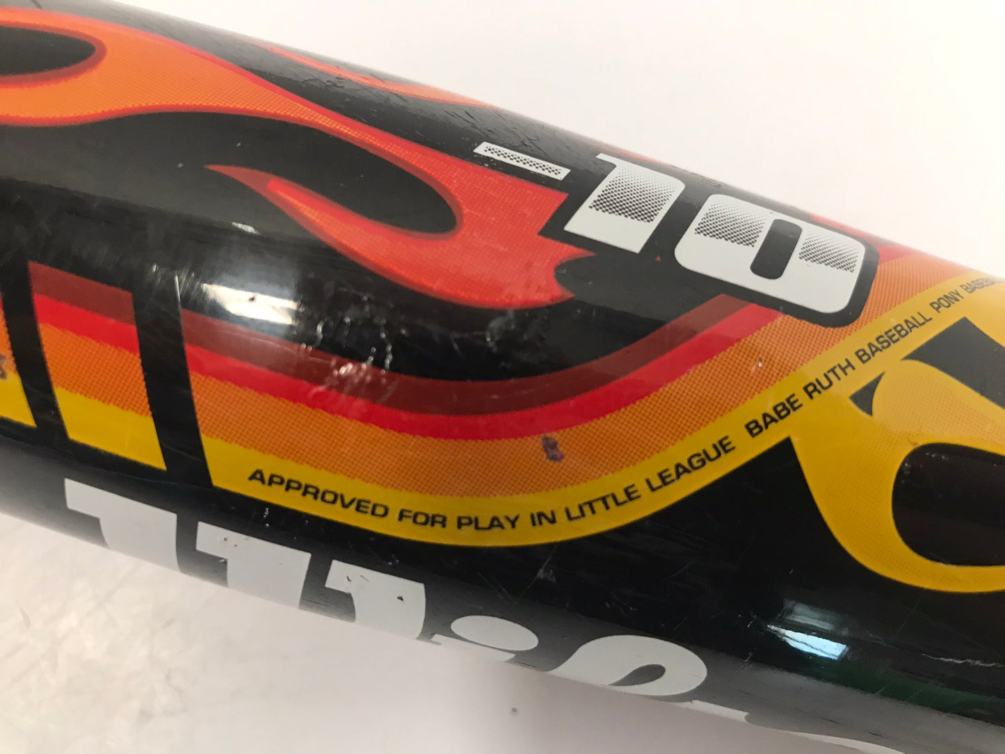 Baseball Bat 26 16 oz Wilson T Ball Black Red Flames