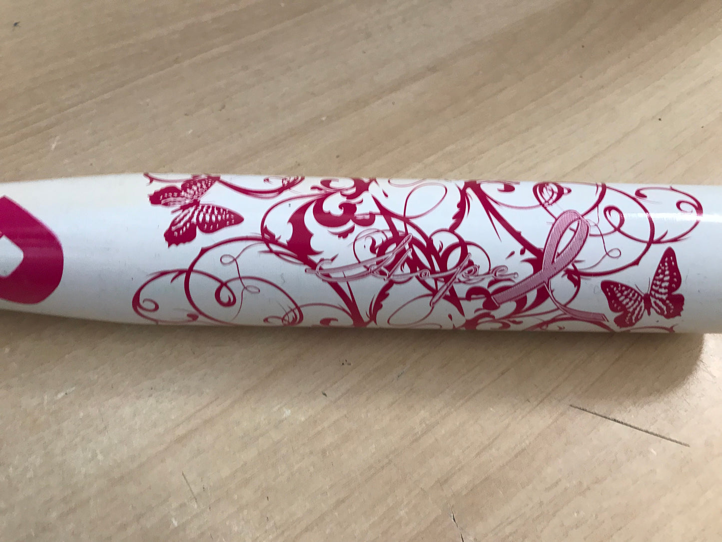 Baseball Bat 26 inch 16 oz Demarini T Ball Baseball White Pink