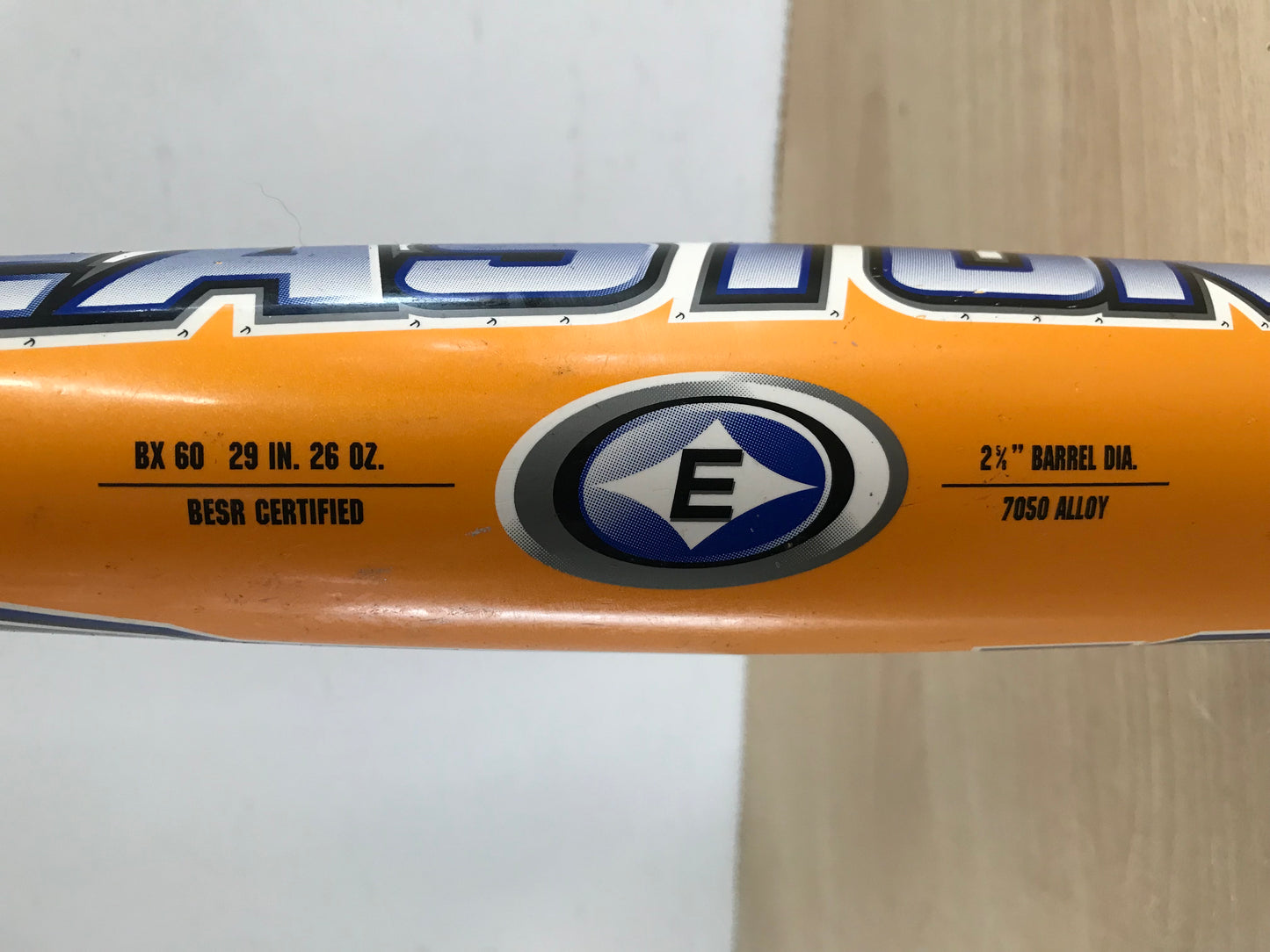 Baseball Bat 29 inch 26 oz Easton Reflex Baseball Orange Blue Black