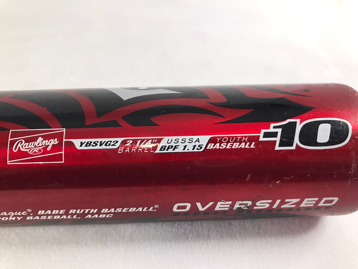 Baseball Bat 30 inch 20 oz Rawlings Savage Red Black White