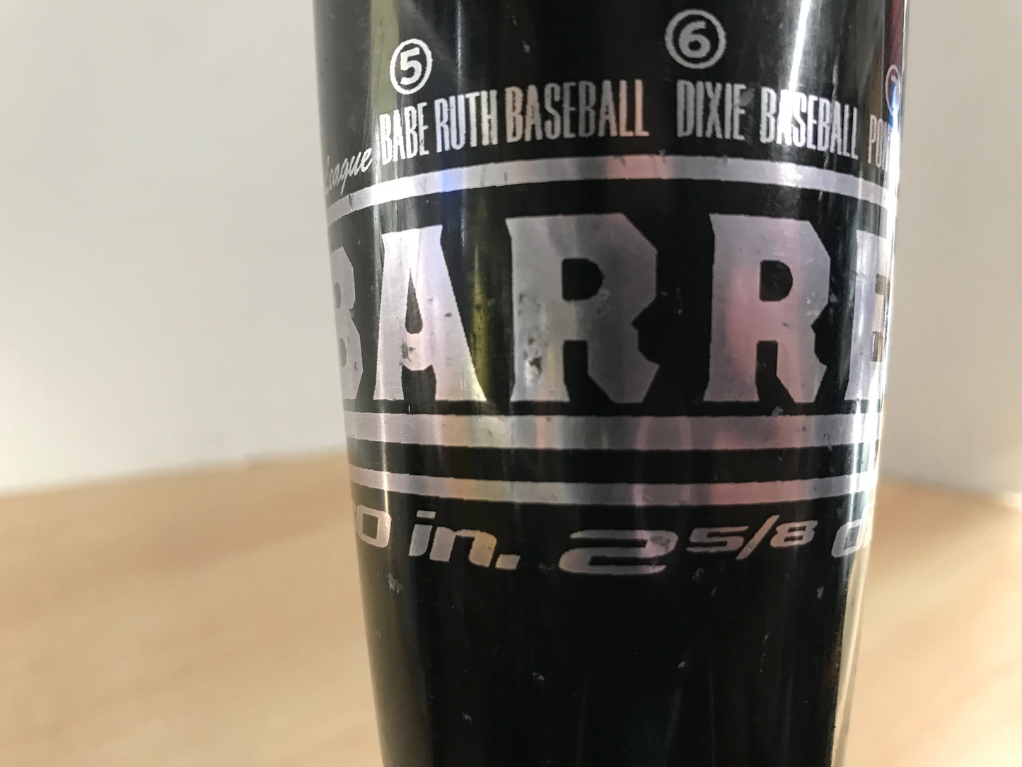 Baseball Bat 30 inch 21.5 oz Demarini Vexxum Long Barrel Half Half Baseball Black Red Outstanding