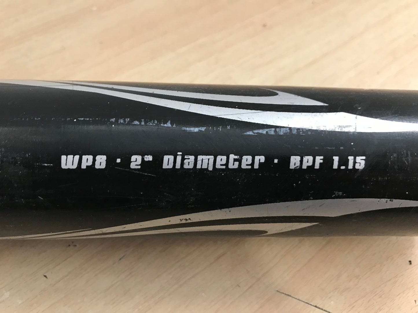 Baseball Bat 30 inch 22 oz Worth Powerflex Baseball Black