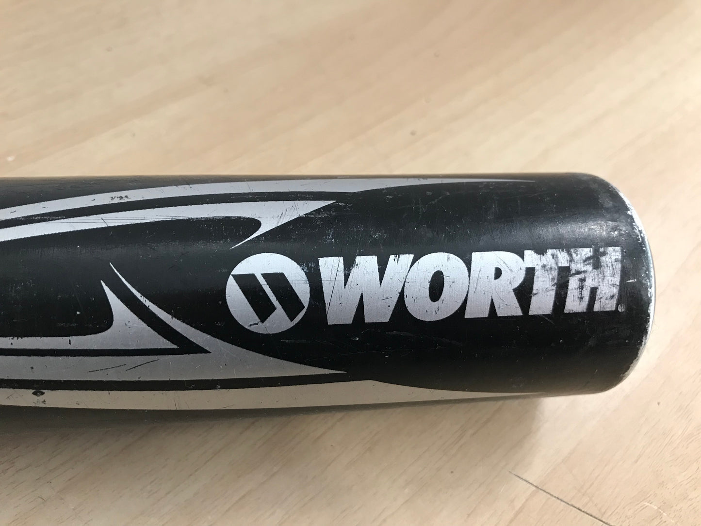 Baseball Bat 30 inch 22 oz Worth Powerflex Baseball Black