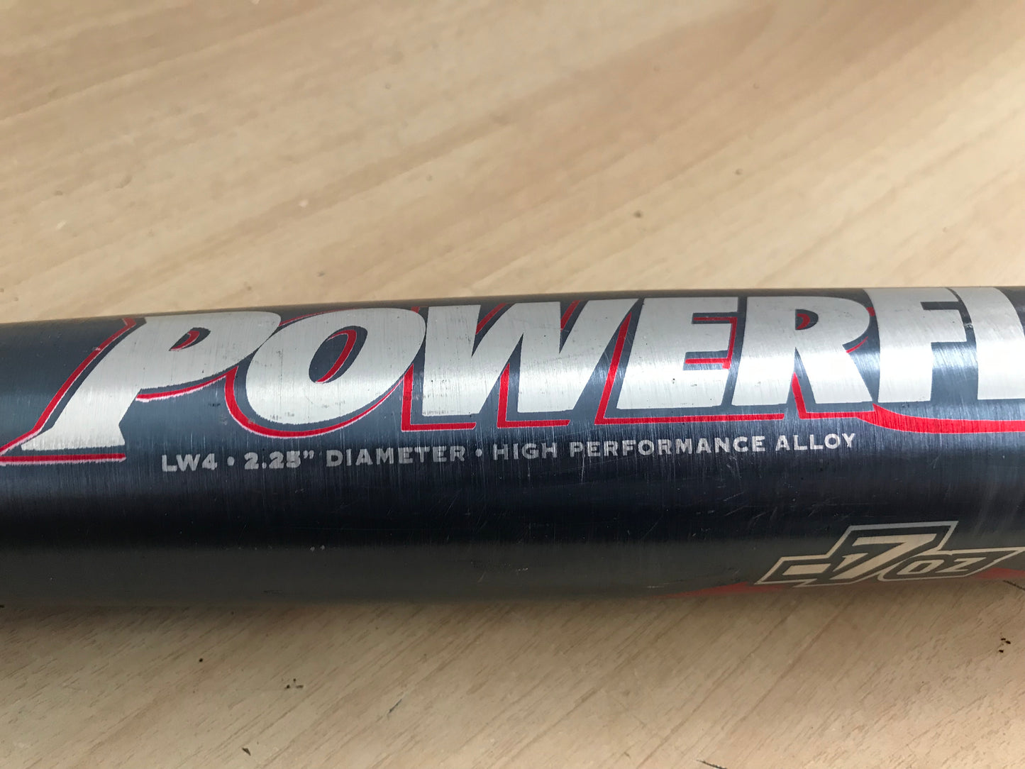 Baseball Bat 30 inch 23 oz Worth Powerflex Baseball Blue Red