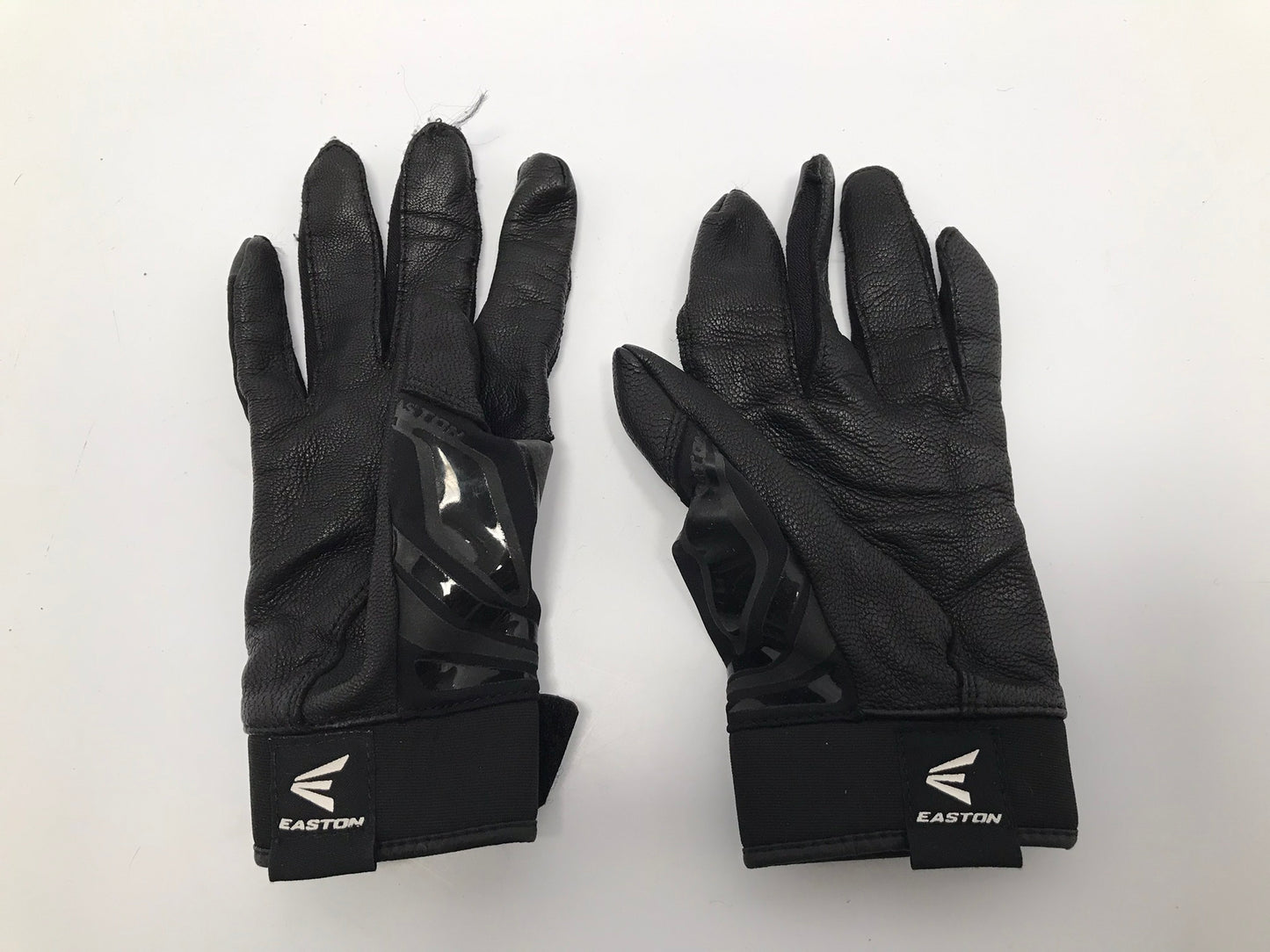 Baseball Batters Gloves Child Size Junior Easton Black Excellent
