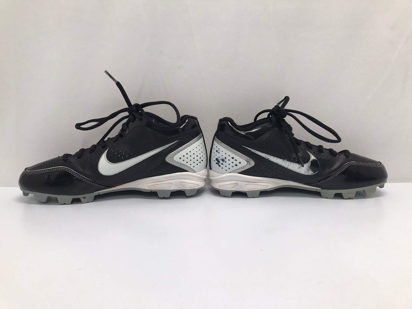 Baseball Shoes Cleats Men's Size 6.5 Nike Black White Some Marks