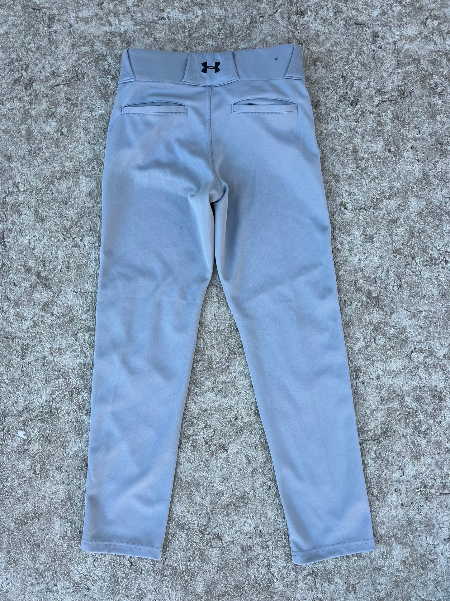 Baseball Pants Child Size Medium 8-10 Under Armour Grey Excellent