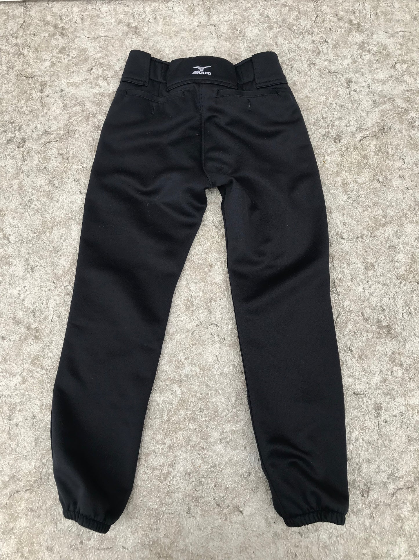 Baseball Pants Child Size Y Large Mizuno Black Excellent