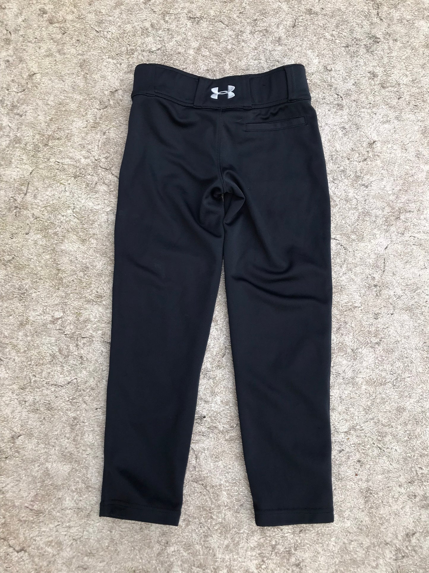 Baseball Pants Child Size Youth 6-8 Under Armour Black New Demo Model