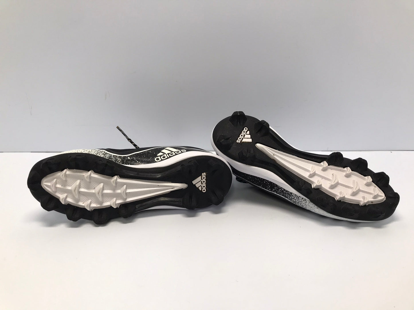 Baseball Shoes Cleats Child Size 4 Adidas Black White As New