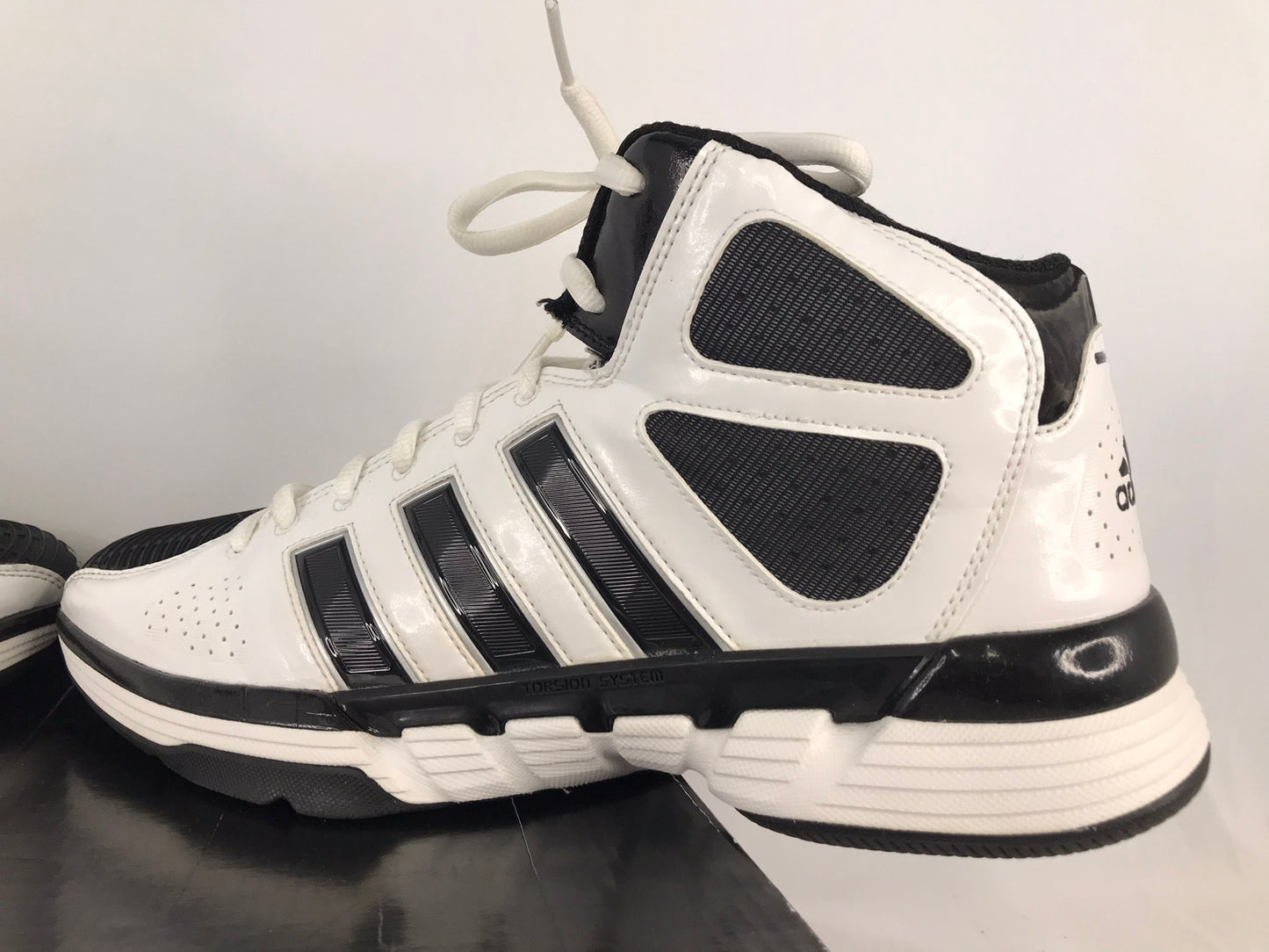 Basketball Shoes Runners Men's Size 13 Adidas Pro Black White New Demo Model