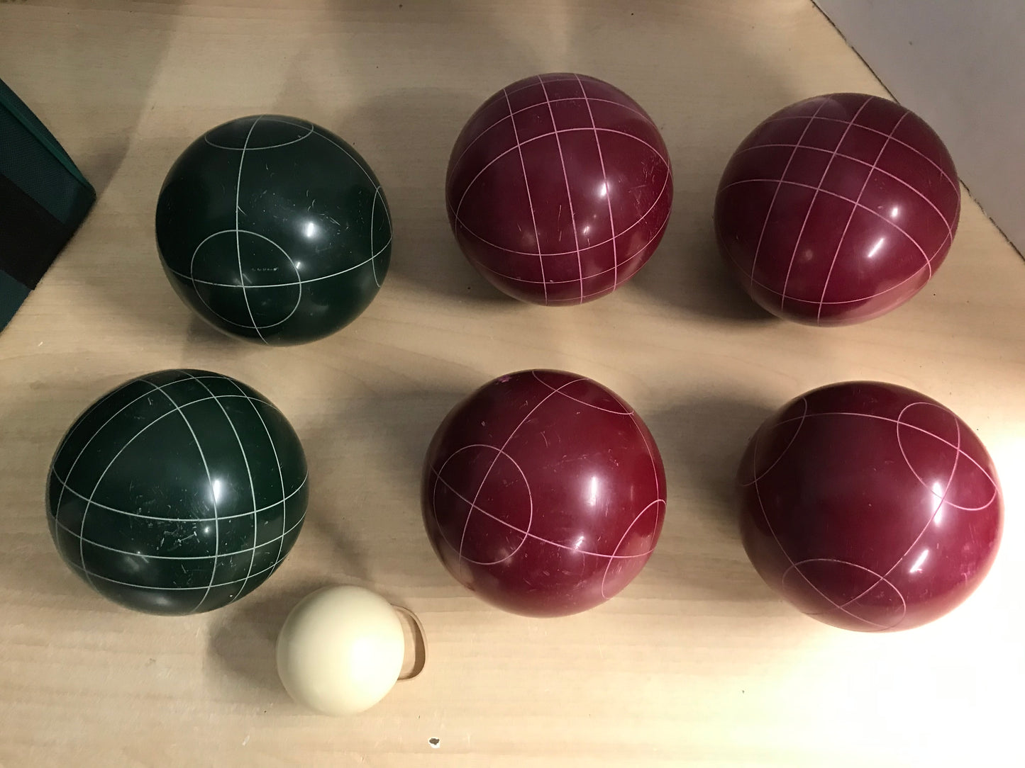 Bocce Ball Professional Heavy Balls Excellent Quality and Condition Missing 2 Balls