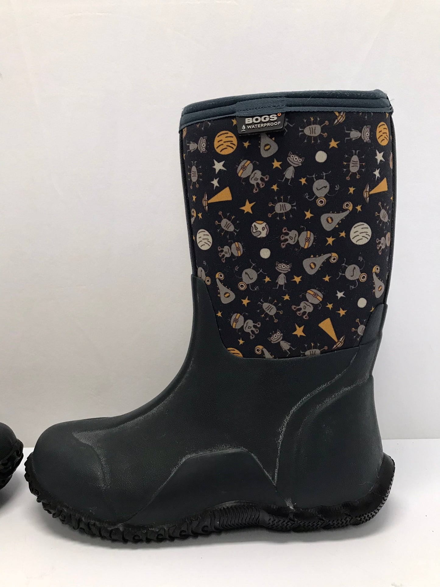 Bogs Brand Child Size 5 Blue Grey -30 Degree Neoprene Rubber Rain Winter Snow Waterproof Boots