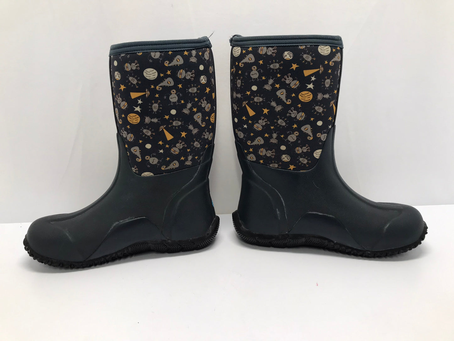 Bogs Brand Child Size 5 Blue Grey -30 Degree Neoprene Rubber Rain Winter Snow Waterproof Boots