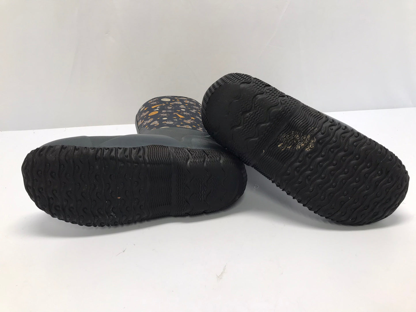 Bogs Brand Child Size 5 Blue Grey -30 Degree Neoprene Rubber Rain Winter Snow Waterproof Boots