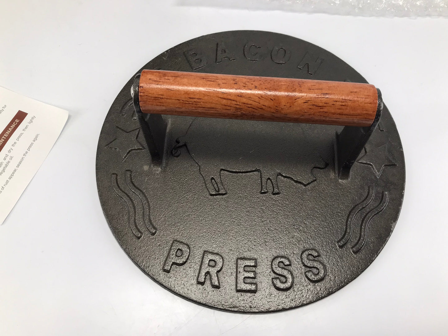 Cast Iron Bellemain Bacon Press New In Box Large Handle