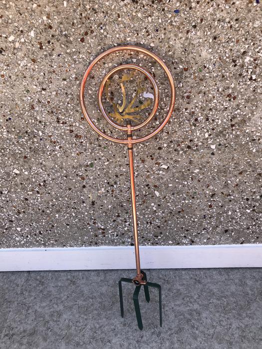 Farm and Garden Decorator Copper Stainless Ornamental Twirling Lawn Garden Sprinkler