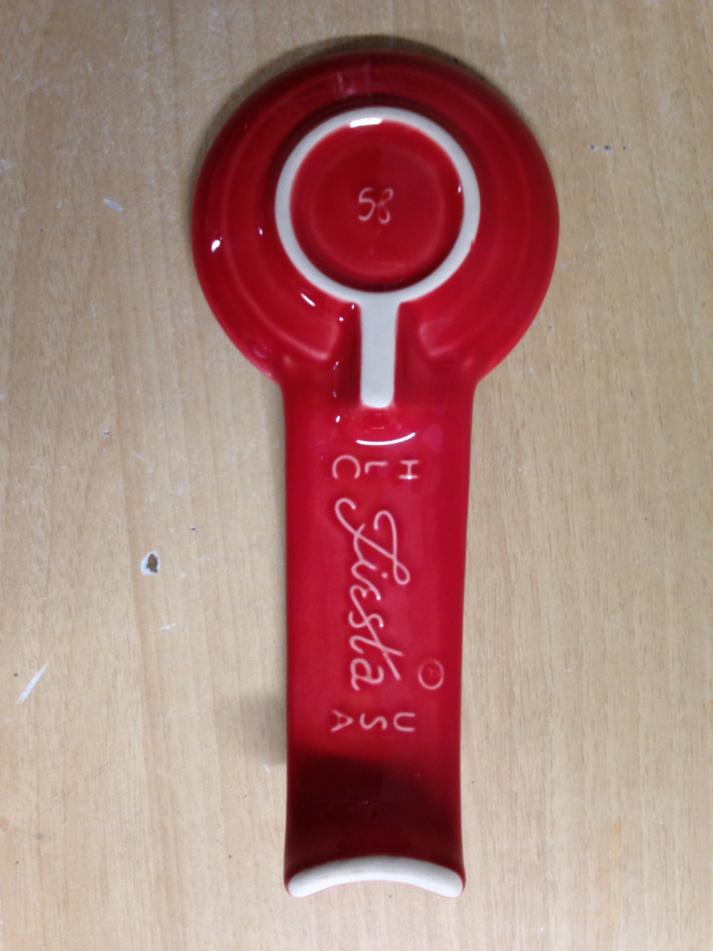 Fiesta Ware Red Spoon Rest As New Outstanding