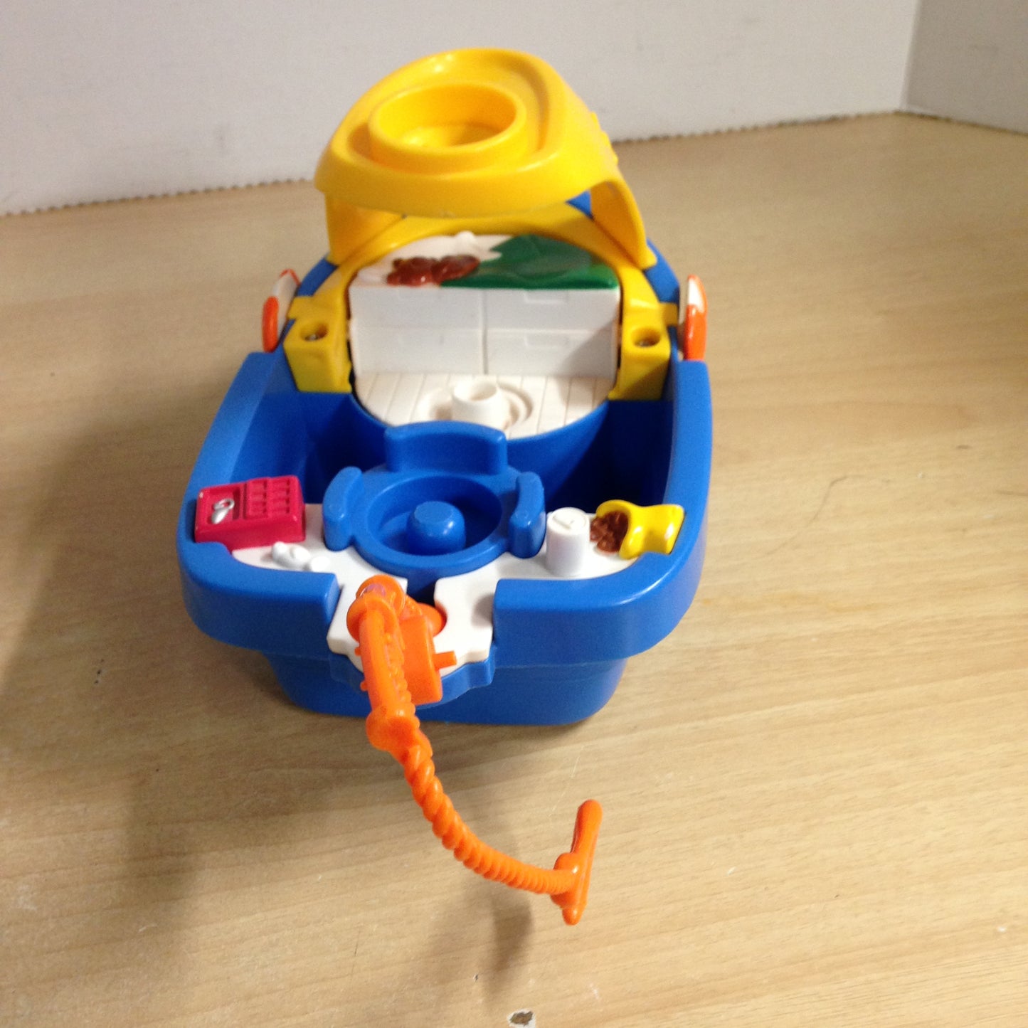 Fisher Price Little People Play Fun Bathtub Floating Fishing Boat Captain and 2nd Mate SEAL