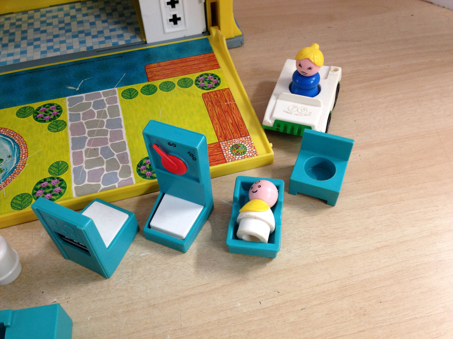 Fisher Price Vintage 1976 Play Family 931 Children's Hospital