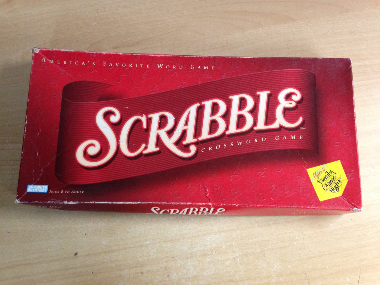 Game Scrabble Wood Complete With Instructions New Version Excellent