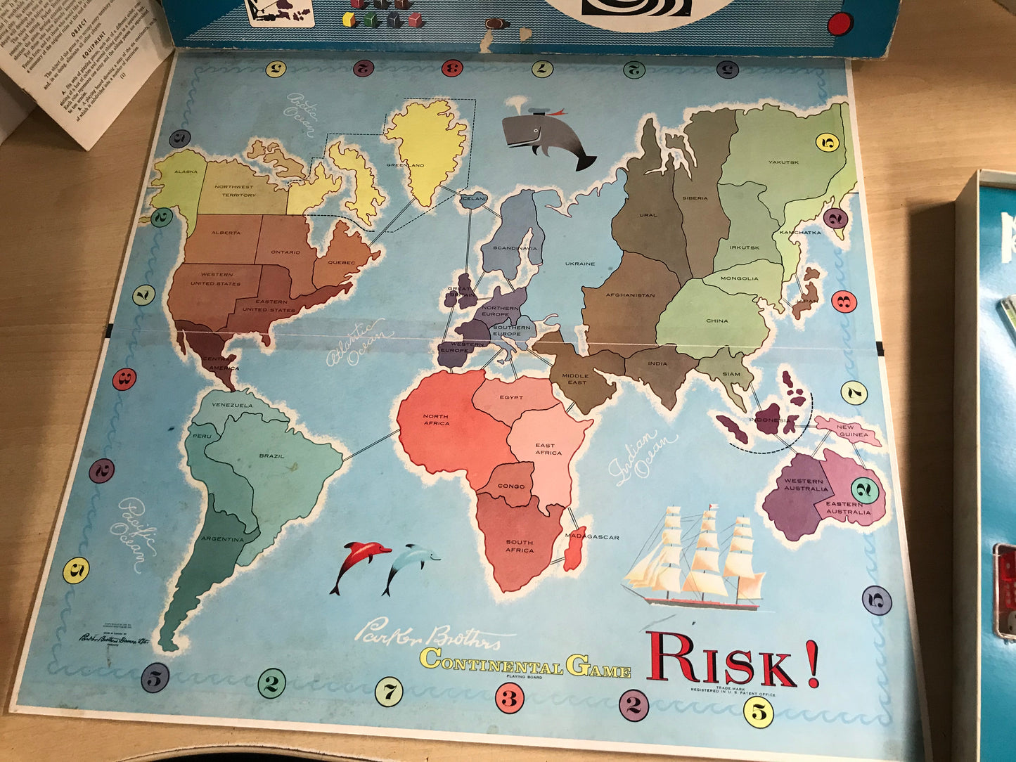 Game 1959 Vintage Risk RARE TO FIND