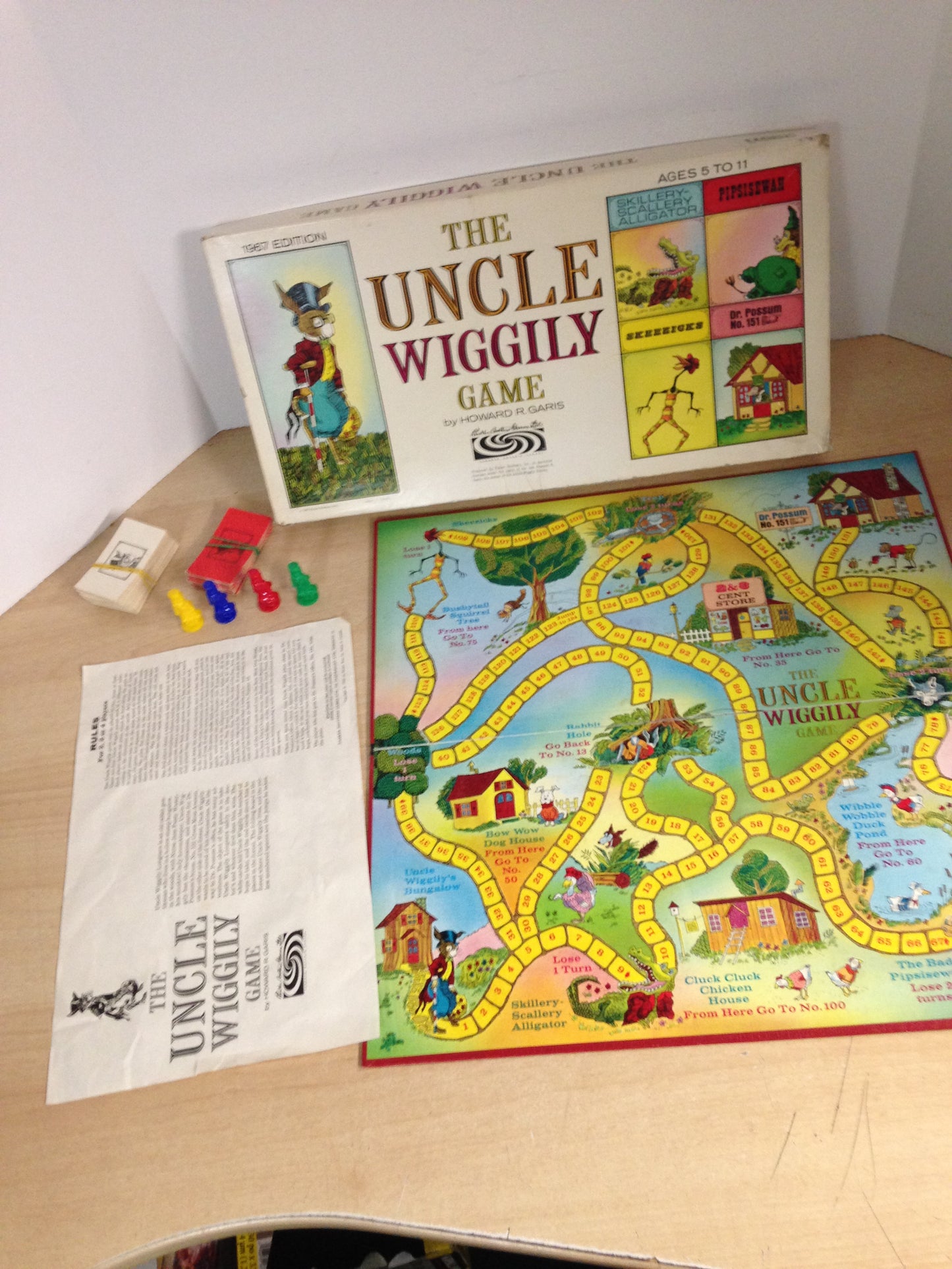 Y Game 1967 The Uncle Wiggily Game Complete RARE