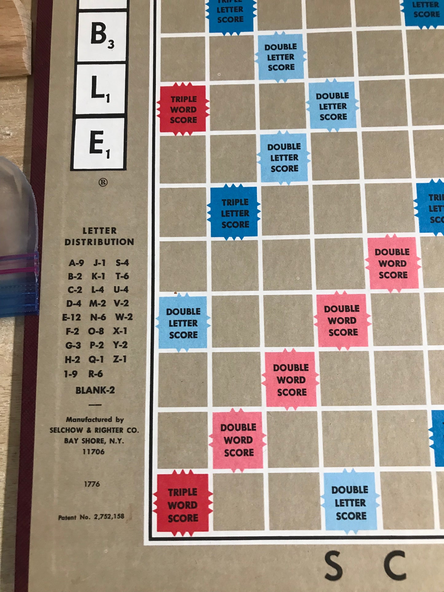 Game 1970's Vintage Scrabble Complete Excellent