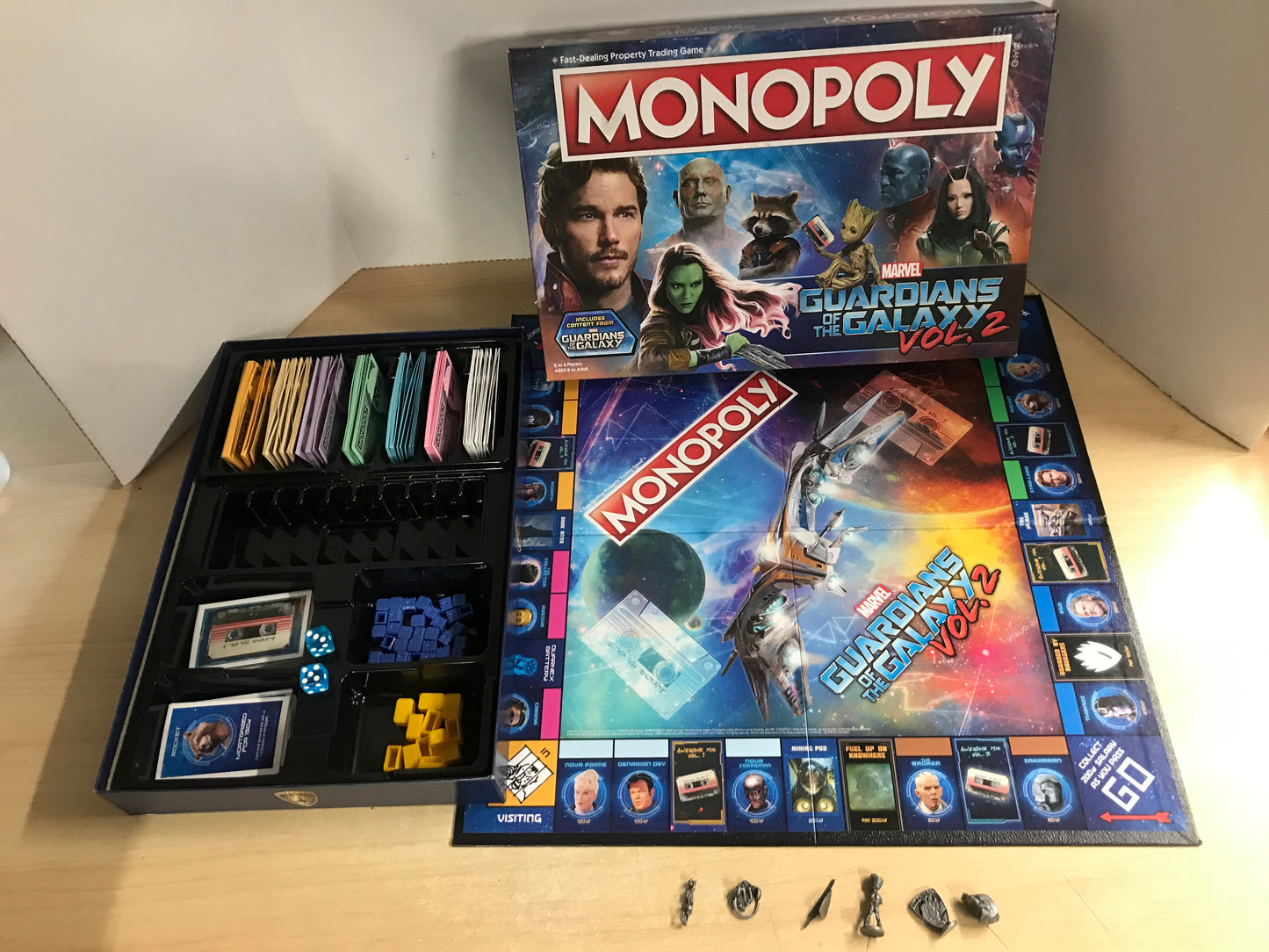 Game Monopoly Marvel Guardians Of The Galaxy Vol. 2 Complete Excellent