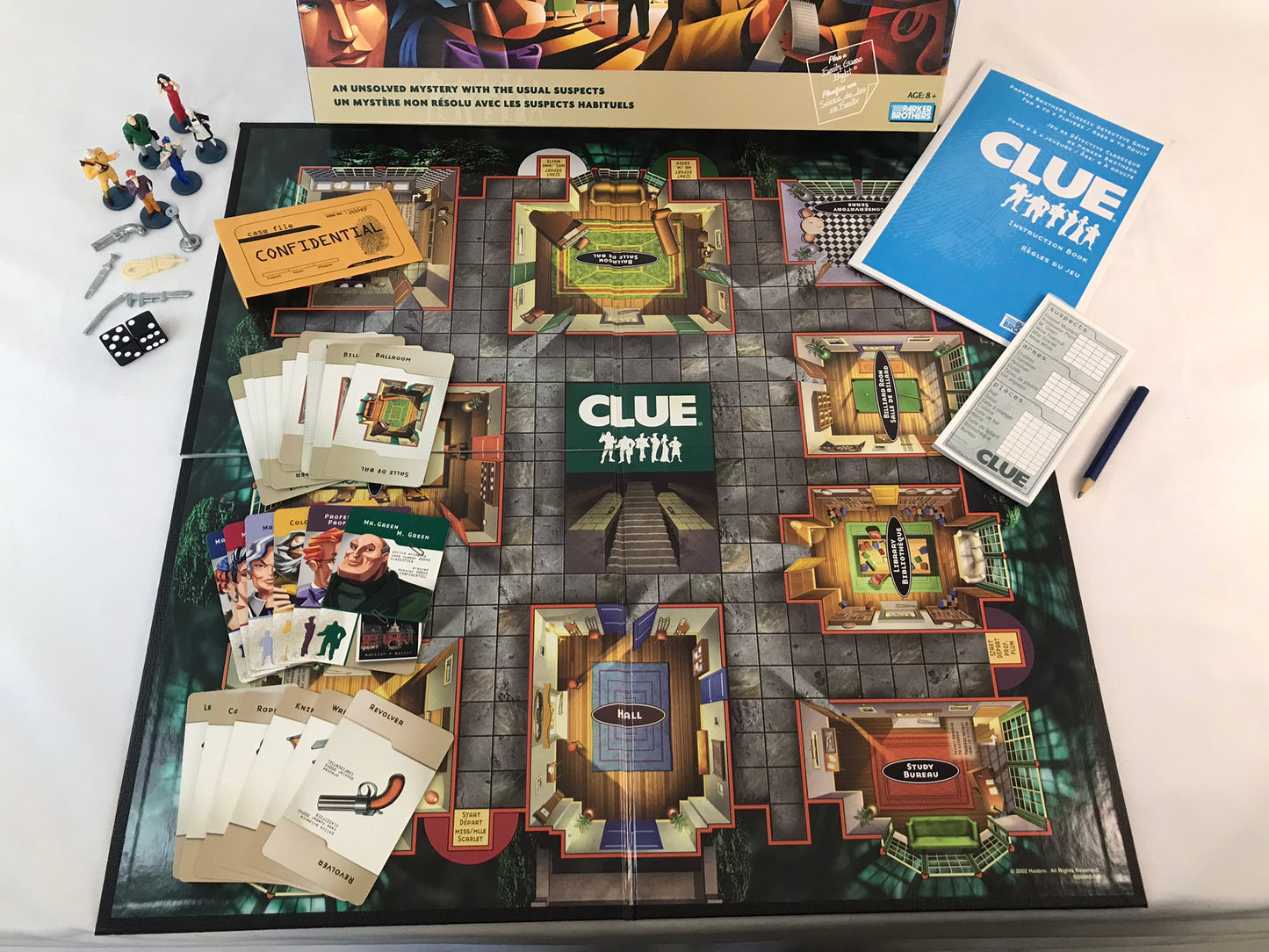Game Parker Brothers Classic Detective Game Clue As New Complete